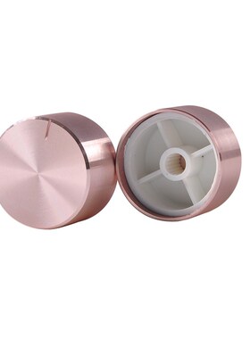 30*17铝旋钮帽音量旋钮帽花轴电位器开关旋钮条沟金属旋钮调节帽