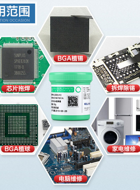 凯利顺KL533芯片手机维修焊接BGA助焊膏无铅无卤助焊剂焊锡膏焊油