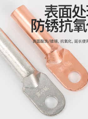 凤凰DT铜接线端子国标A级镀锡铜鼻子铜接头铜直接铜线耳厂家直销