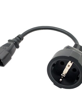 IEC-320 品字C14转欧标(德标)插座延长线 欧标母插头全铜电源线