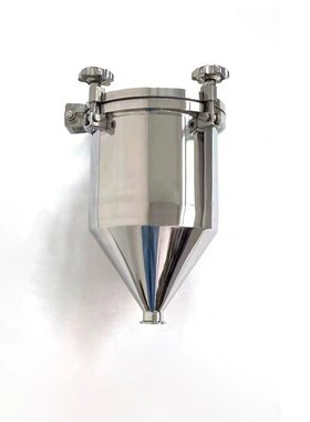 304不锈钢压力液体筒 压力灌装机配件  物料落料桶 储料斗罐10L
