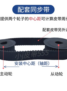 同步带轮圆弧齿HTD8M25齿 45钢耐磨高扭矩电机传动轮 按速比选配