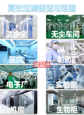 ffu高效过滤器洁净室无尘车间医院药厂机房过滤网百级H13高效滤芯