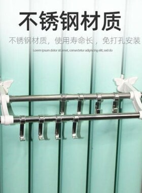(拍2赠1)毛巾架免打孔暖气片上的晾衣架暖气片上凉衣架暖气置物架