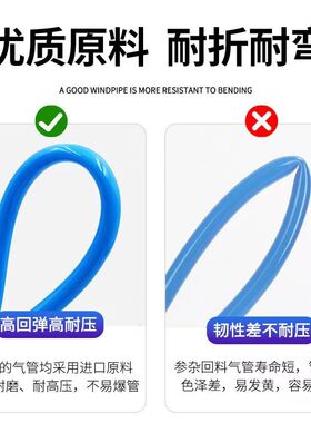 气动PU弹簧气管软管气泵空压机6螺旋汽管收卷器8mm气枪10伸缩高压