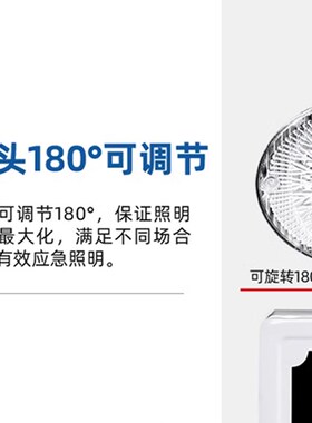 消防应急灯国标LED安全出口指示灯停电亮灯商场酒店工厂等消防灯A