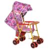 Purely handmade bamboo and rattan baby stroller, lightweight summer imitation rattan baby stroller, reclining foldable bamboo rattan chair for children