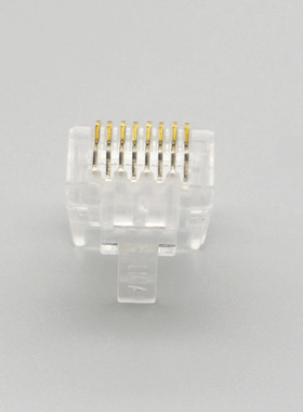 六类千兆网线水晶头非屏蔽电脑宽带网络rj45 cat6类线接头8芯纯铜