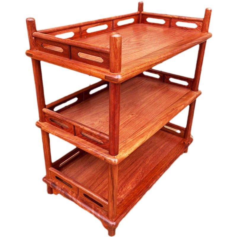 Rosewood desktop bogus rack teapot cradle tea set tea cup rack storage rack solid wood purple clay teapot placement rack storage rack