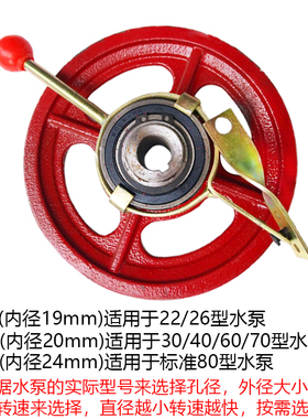 22/26/30/6080型三缸柱塞泵带离合器皮带盘B轮单槽农用打药机配件