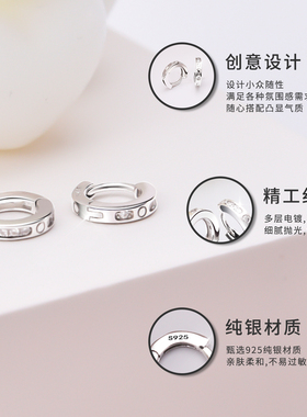 S925纯银满目星河闪亮耳环