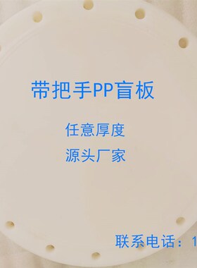 优质白色PP盲板法兰盖塑料增强聚丙烯GRPP盲法兰DN50-16加厚非标
