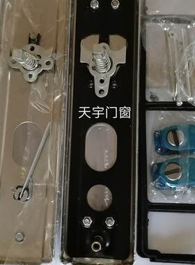 防盗门锁把手拉手锁头楼房多功能压把锁加厚通用各种白钢门全套锁