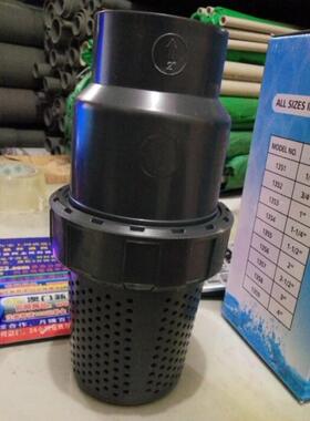 PVC底阀 UPVC化工底阀塑料PVC底阀 球型底阀止回阀圆孔底阀25-160