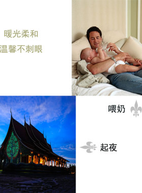 直插led灯带开关插电小夜灯插座式卧室壁灯床头灯喂奶柔光起夜灯