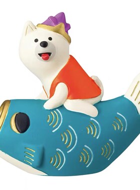 亲王台座文鸟樱饼甜点鲤鱼柴犬七夕娃娃鱼南瓜树桩迷你小摆件