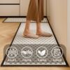 Kitchen non-slip and oil-proof floor mats, wipeable, no-clean waterproof mats, foot pads, dirt-resistant diatom mud, household flooring