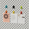 Perforated board accessories magnetic clip nail-free hook storage box hanging basket wall-mounted punch-free laminate storage rack customization
