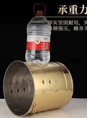 不锈钢烧纸桶家用烧金桶室内锡箔元宝桶焚烧炉化宝桶聚宝盆焚化炉