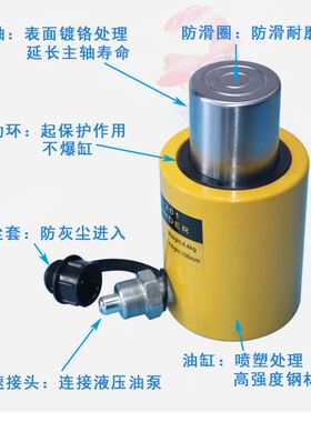 手动分离式液压千斤顶横向立式油缸超薄型分体千金顶加长起重工具