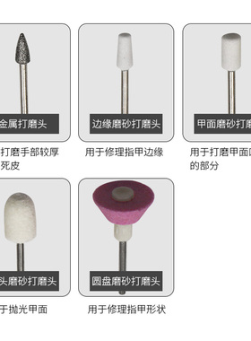 美甲电动打磨机 便携式迷你美甲笔 试磨甲机配送5个磨甲头
