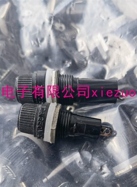FUSE保险丝座5*20MM螺旋 5X20 6X30 可选 面板安装式接线(100个)