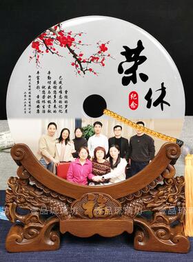 客制化毕业纪念玉扣老师退休礼物创意石材摆件