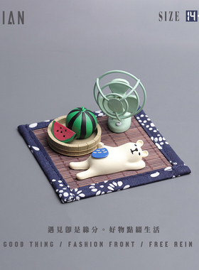 遇见丨夏日炎炎系列创意可爱桌面车载摆件手工手绘有趣礼品