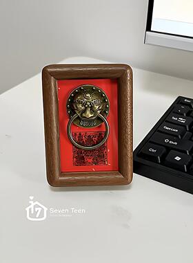 门神冰箱贴家用入户门磁吸装饰贴春节过年乔迁之喜门铃新年小礼物