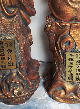 欧式摆件小孩坐树桩看书雕塑花园草坪摆设励志工艺礼品摆饰毕业纪