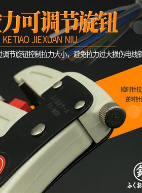 日本福冈多功能鸭嘴剥线钳排线钳鹰嘴剥皮钳电工电线去皮器拨线钳