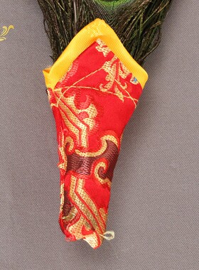 文巴扇吉祥草贲巴壶孔雀羽毛扇子三眼五眼净水瓶藏传用品尼泊尔