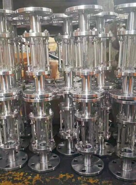 不锈钢法兰视盅玻璃管试镜PN10管路视镜直流观察窗 视窗HGS07-126