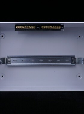 展业V款铁底塑料盖配电箱10-13位明装暗装开关箱照明强电箱空开盒