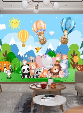 儿童房装饰画自粘墙纸壁画卡通动漫卧室墙头海报背景自粘墙贴画