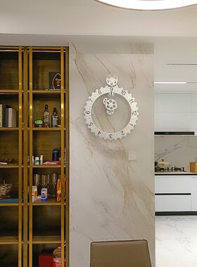 黑色齿轮大挂钟 齿轮钟 大挂钟 时尚特别 创意挂钟 自用送礼佳品