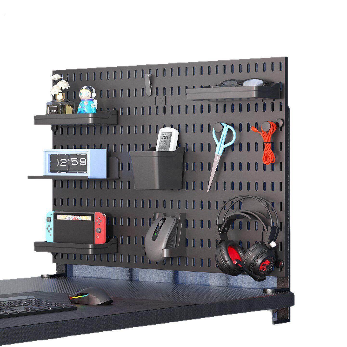 Work station blocking artifact desk hole board desktop desk partition baffle shelf office storage transformation