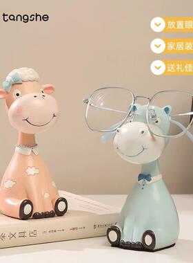 动物庄园眼镜架摆件桌面层架置物架展示架可爱小鹿少女心礼物