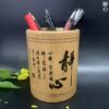 Round Bamboo Pen Holder Students Children's Day Small Gifts Customized School Supplies Ornaments Stationery Chinese Style Storage Box