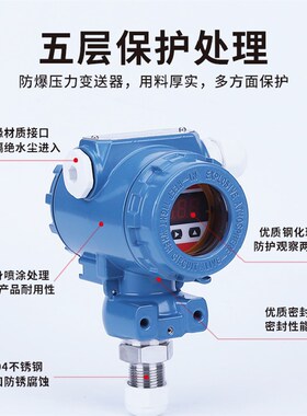 防爆型2088压力变送器传感器带数显LED恒压供水液油气负压真空485