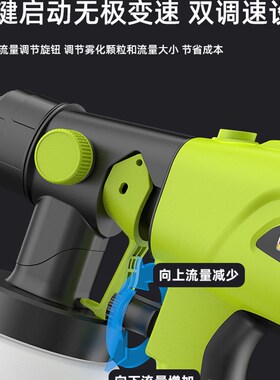电动喷漆枪油漆喷枪乳胶漆神器喷涂机家用小型锂电喷漆高雾化喷壶