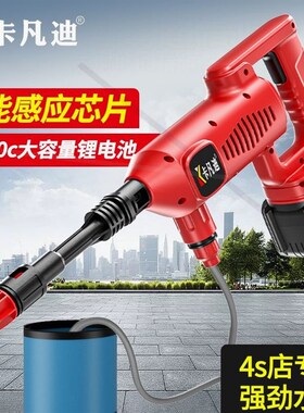 无刷水枪无线洗车机家用高压水枪冲地洗地品牌高压水枪第一名充电
