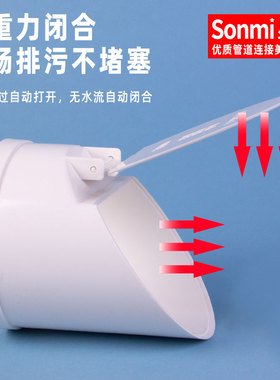 防臭下水管神器地漏卫生间厕所堵臭下水道盖排污化粪池虫蛇50 110