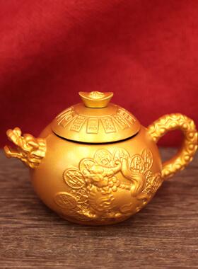 麻将把把壶手把件可旋转小茶壶摆件打麻将助赢神器转运小摆件