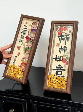 五福临门摆件2026新年春节桌面装饰喜庆氛围场景布置马年摆件客厅
