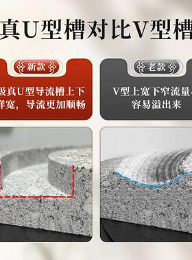 家用手推石磨磨盘天然手工小型研磨传统老麻石青石老式手摇豆浆机