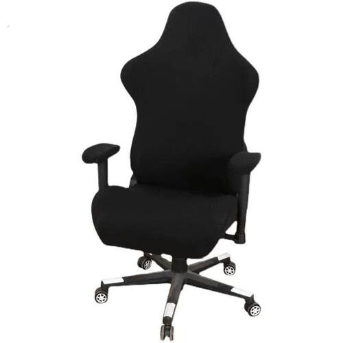 电竞椅套罩通用电脑游戏真皮竞技座椅靠背扶手加厚弹力老板转椅套 - 图3