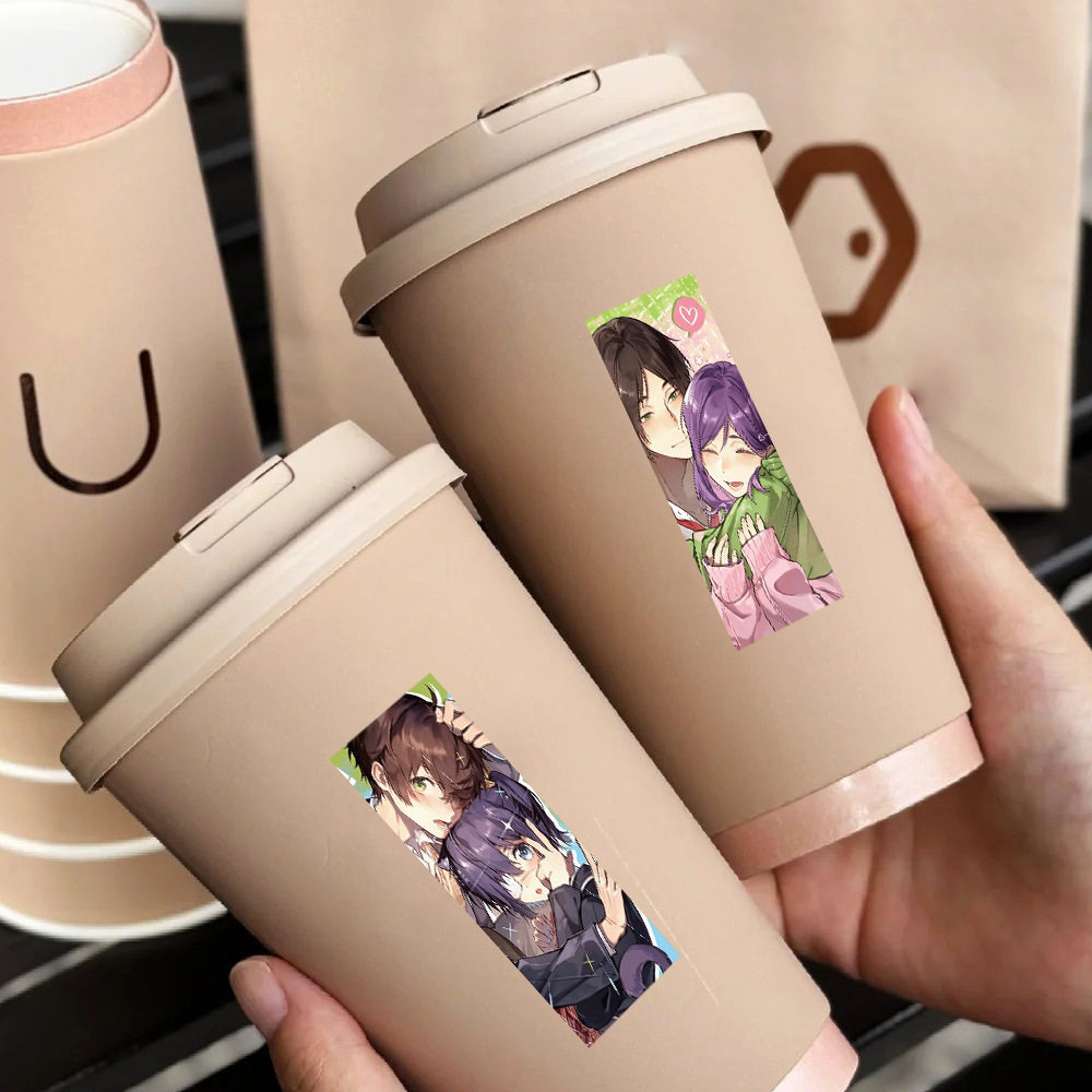 Japanese anime pure love male and female lead account sealing sticker