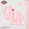 Dickies女童短袖套装2026新款夏季女孩polo裙童装夏装儿童运动服 图片 3