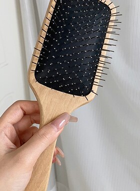 面包气垫梳理发店专用宽齿钢针美发梳不锈钢卷发梳子顺发造型齿梳